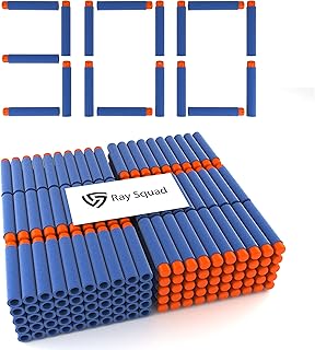(300 Pack) Ray Squad Blue Nerf Darts, Nerf Darts Bulk - Nerf Bullet, Nerf Elite 2.0 Foam Darts, Nerf Ammo Bullets, Nerf Refill Darts, Nerf Bullets