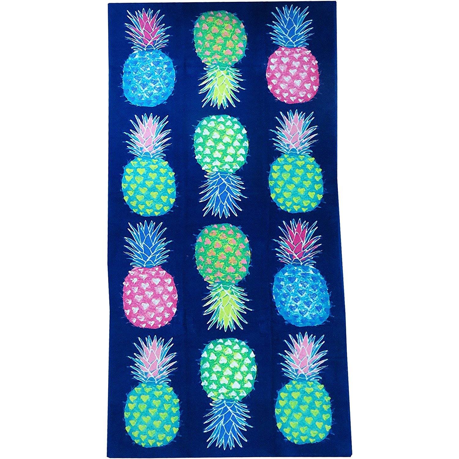 Mainstay Pineapple Beach Towel, 28 X 60-Inch