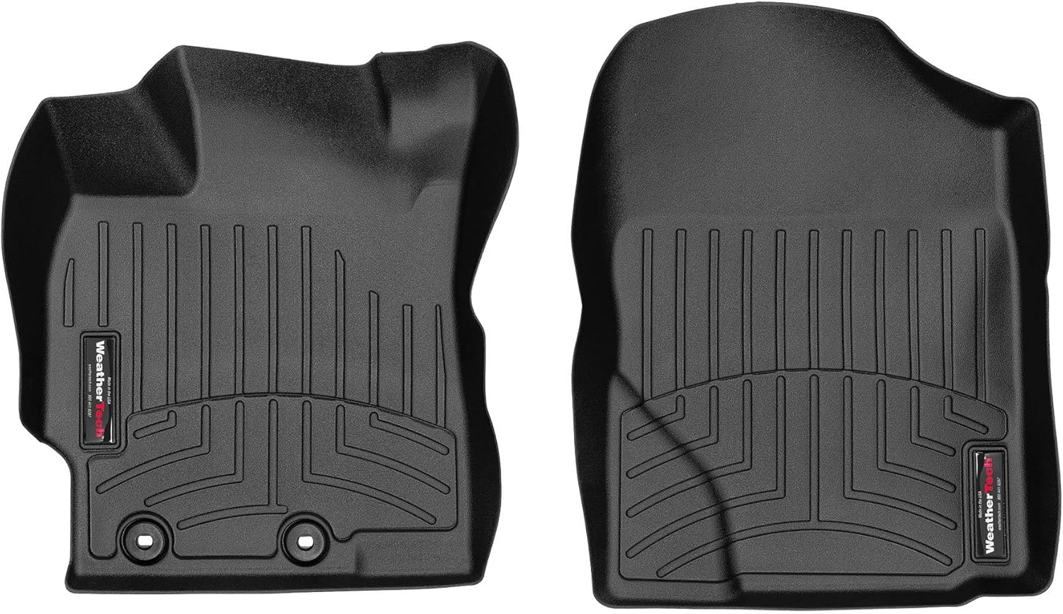 WeatherTech Custom Fit FloorLiners for Toyota Yaris, Yaris, 1st Row (4412261), Black