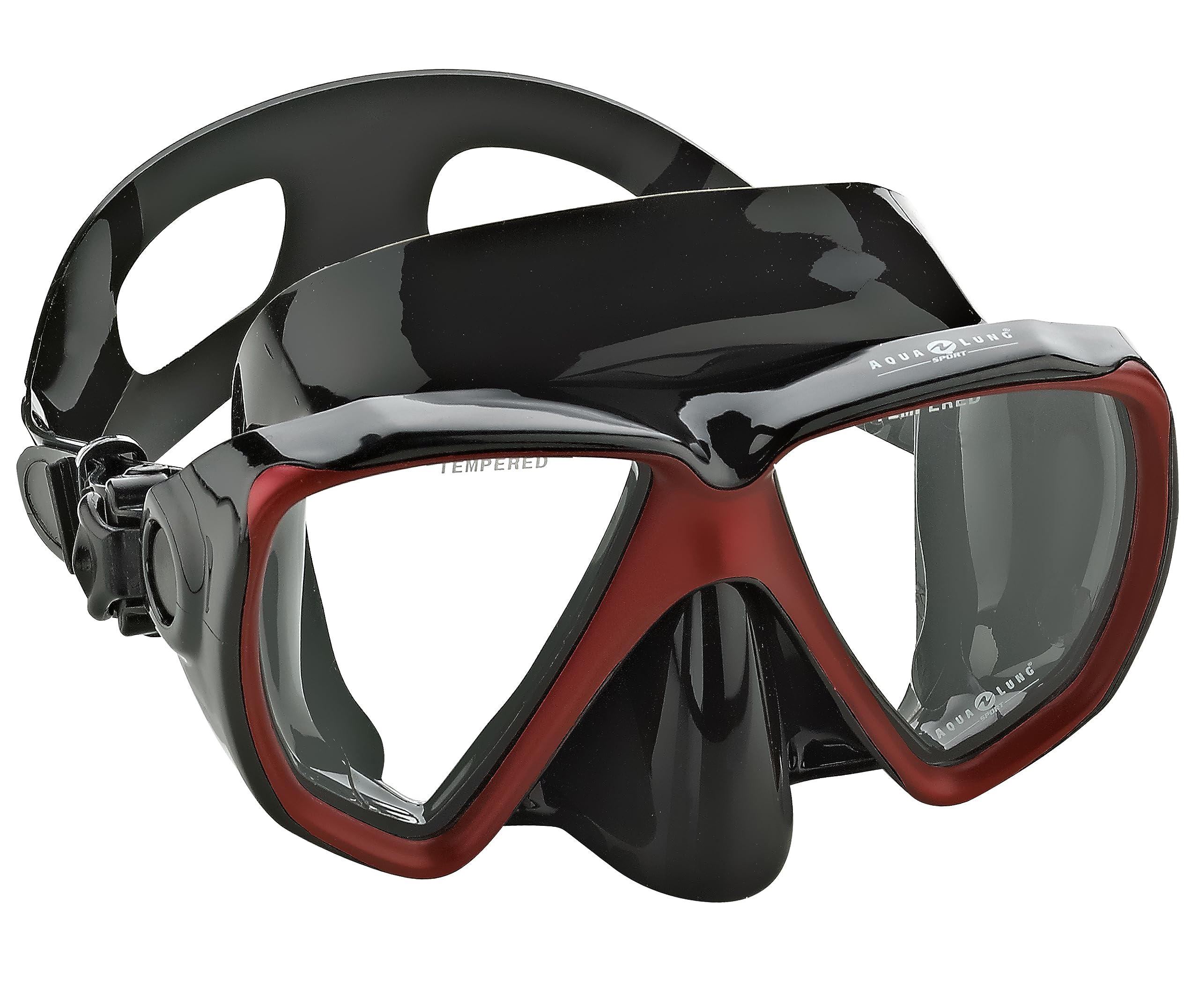 Aqua LungDual Tempered Glass Lens Scuba Snorkel Mask, Great for Scuba Diving and Snorkeling Travel Mask