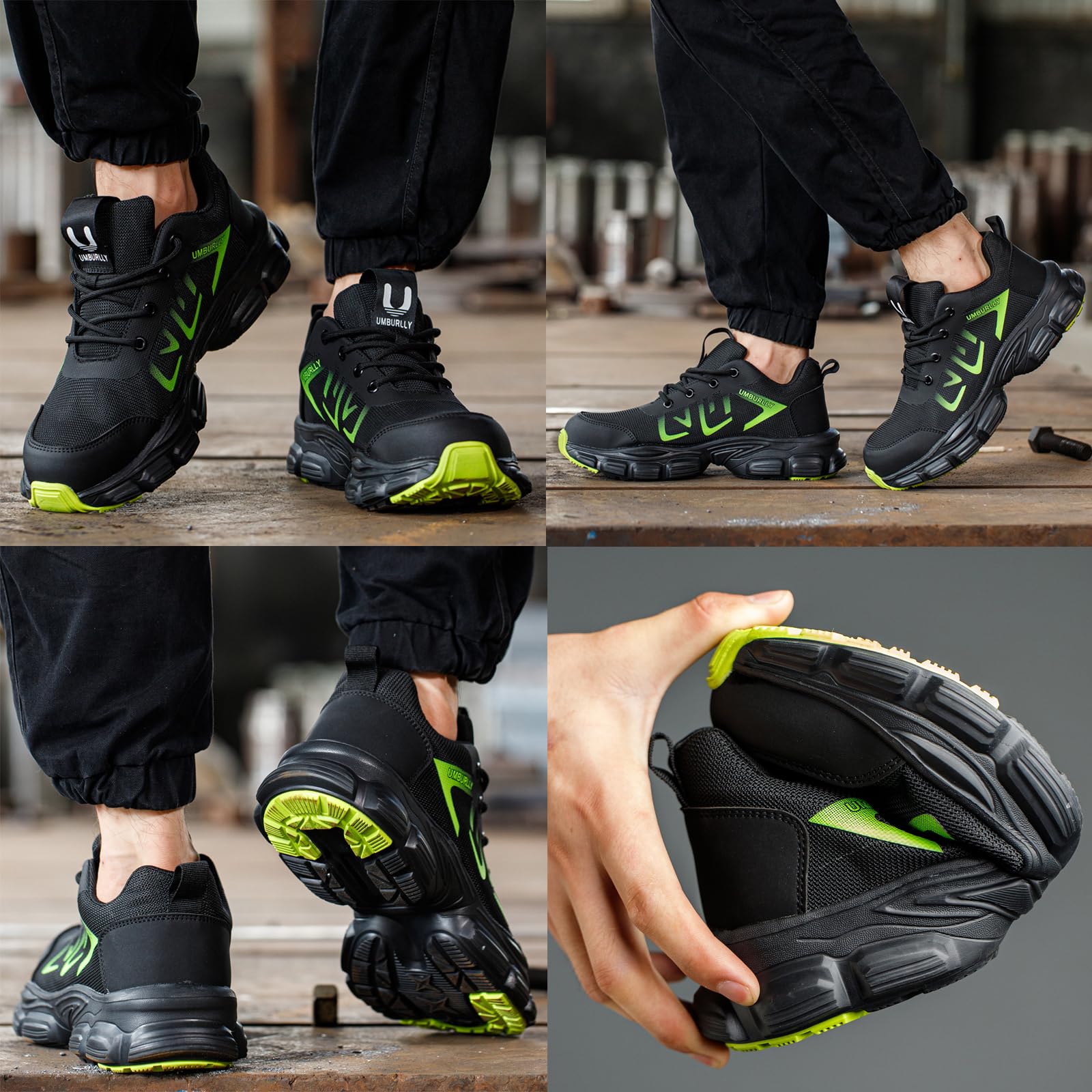 Sicherheitsschuhe Herren Damen Arbeitsschuhe Leicht Stahlkappenschuhe Sneaker Atmungsaktiv Schutzschuhe