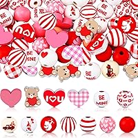 Vista 11 de Waydress 200 Piezas Cuentas de Madera del Mes de la Historia Negra Cuentas Africanas para Hacer Joyas Manualidades Juneteenth Cuentas de Madera