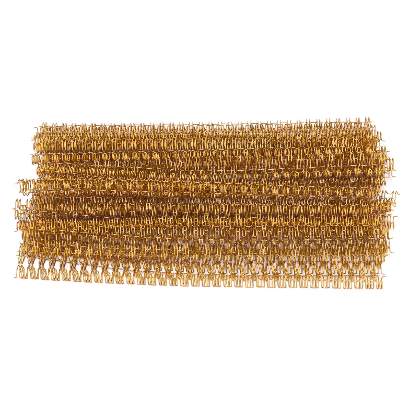 1/2 Inch Wire Cinch Book Binding Gold 3:1 Pitch, 100 Pack Double Loop Metal Spiral for Bindings Fit for School Office Notebook Maker, YolieraArt Office Products Binding Combs 100 Sheet Capacity — image 1