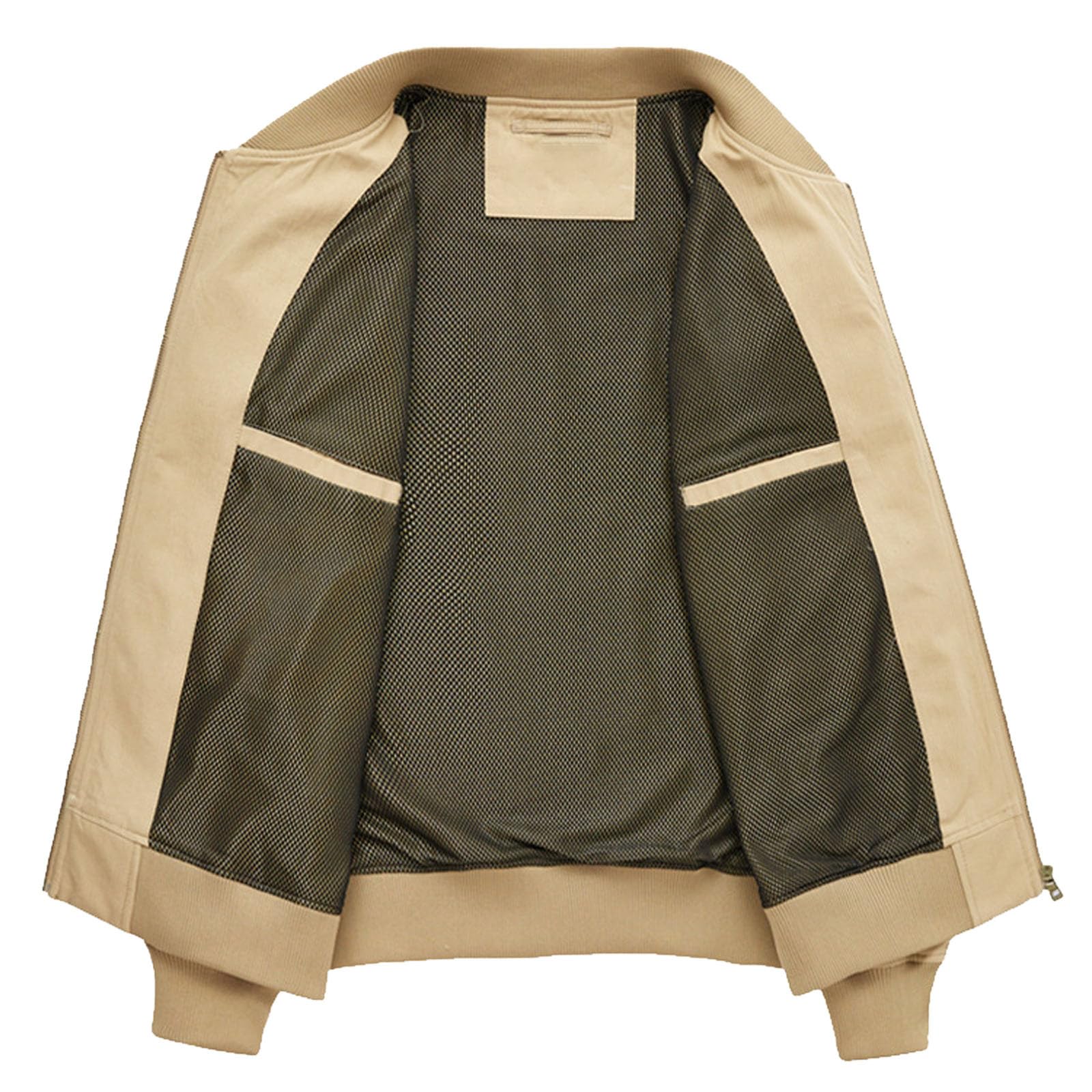 Giacca Primaverile Uomo Elegante, Giacca Bomber da Uomo, Estive Casual Leggero Giacche Bomber Militare Full Zip Sport Baseball Giacca a Vento Giubbotto Estivo Giacca da Uomo Comodo Varsity Giubbotto