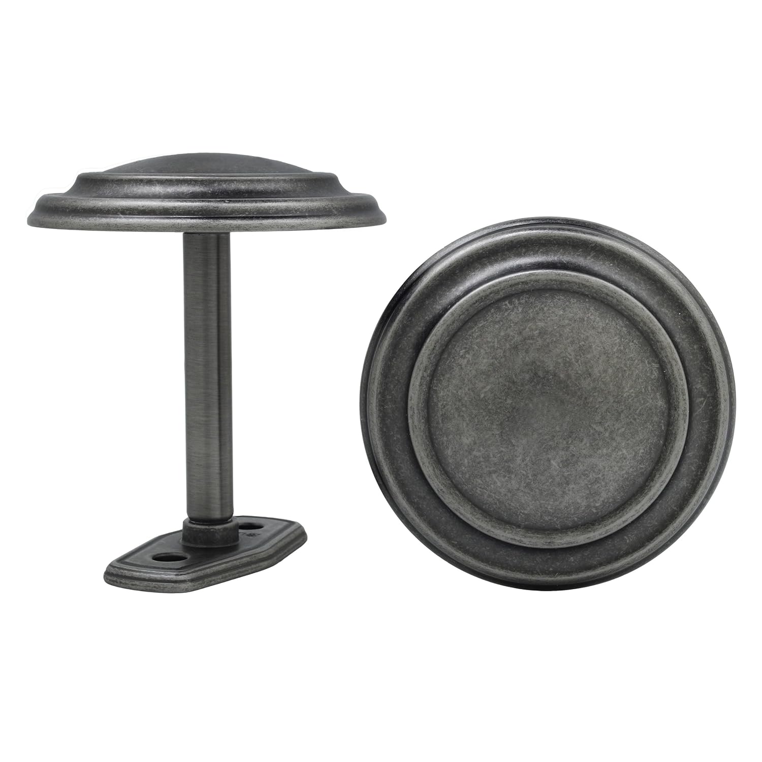 Kenney 54566011 Medallion Drapery Holdbacks, Antique Pewter, 2Pack