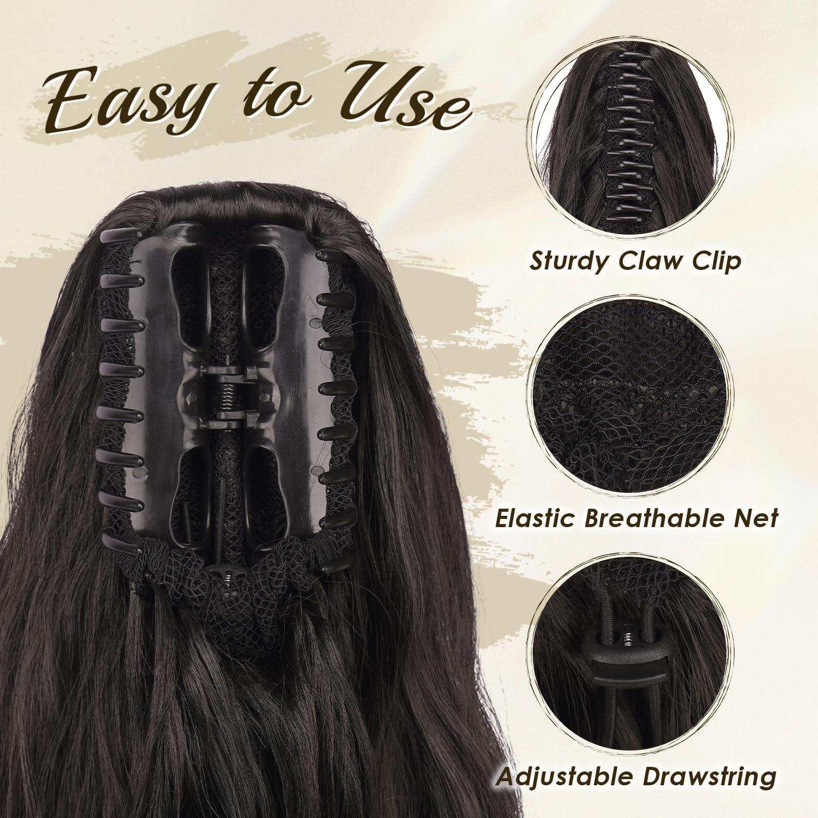 FESHFEN Ponytail Extensions - Image 3