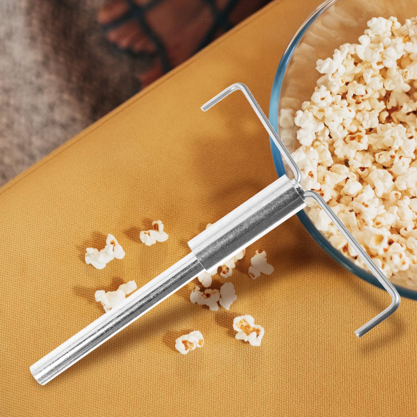 Veemoon Popcorn Zubehör Ersatzteile Rührstab und Eisendraht mit Feiner Form für Popcornmaschine Langlebiger Popcornmaschinen Rührer mit Hoher Leistung und Gleichmäßiger Verteilung