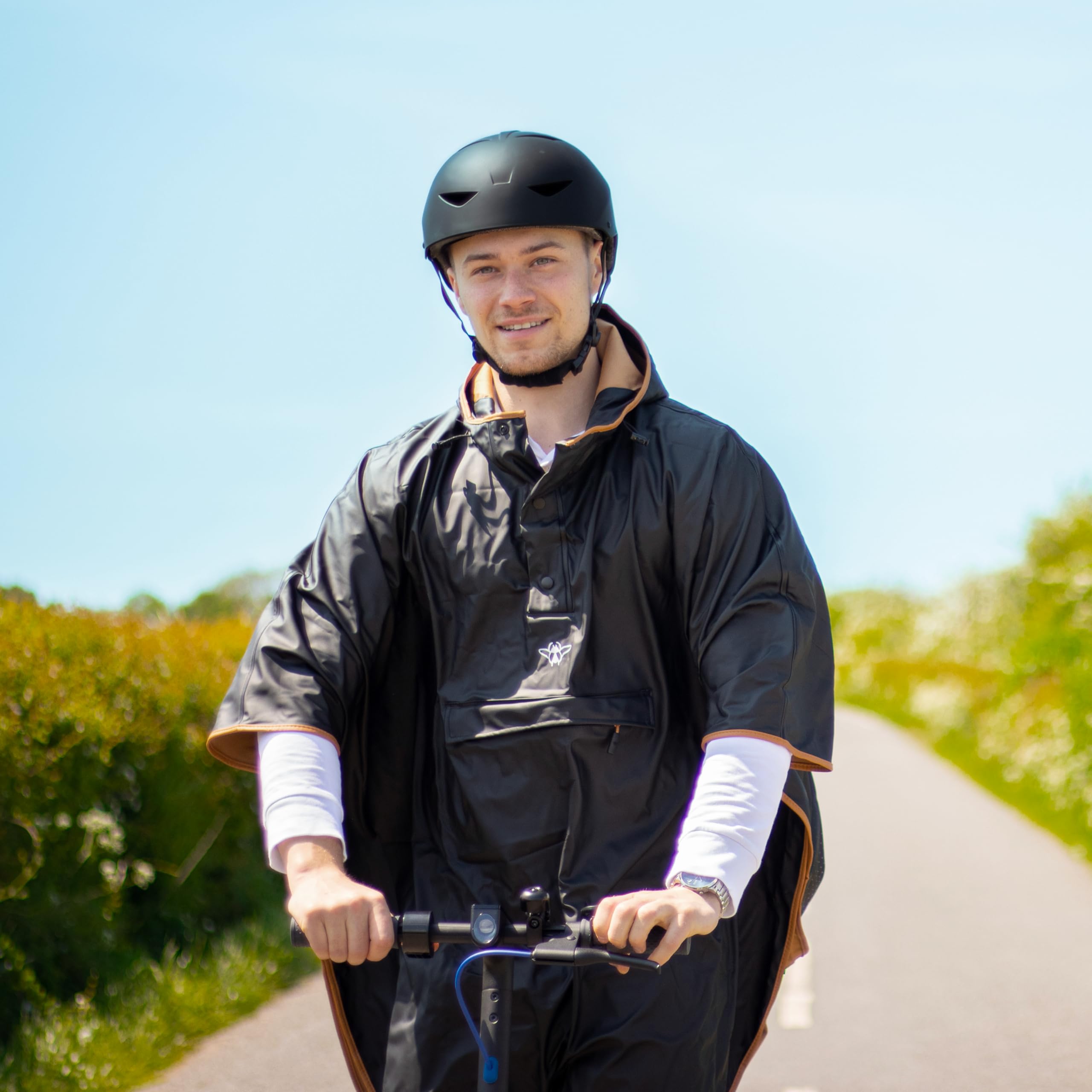 CASR Super Poncho Pluie Imperméable pour Vélo, Trottinette, Cape de Pluie