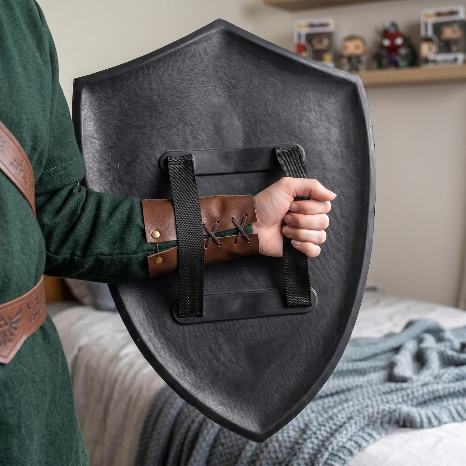 otaku gear 20" Heroic Master Foam Shield – Ideal for Cosplay, LARP, Halloween, or Display Multicolored