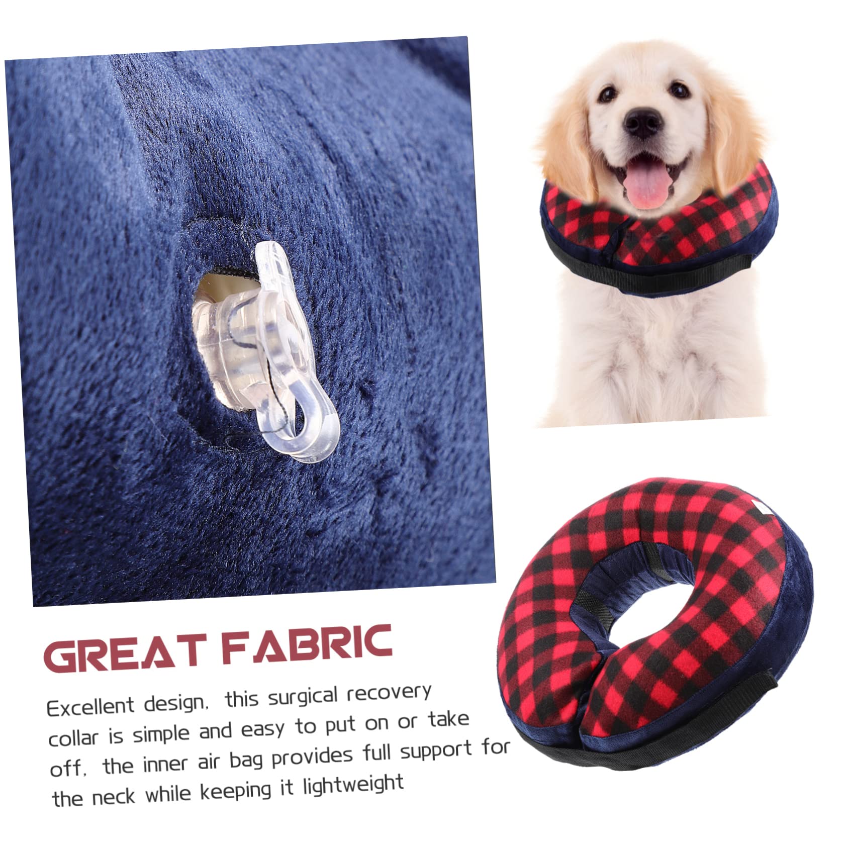 Ipetboom 5piezas Collar Inflable Protector para Mascotas Collar De Cómodo y Transpirable para Gatos y Perros Después De para Cuidado De Heridas