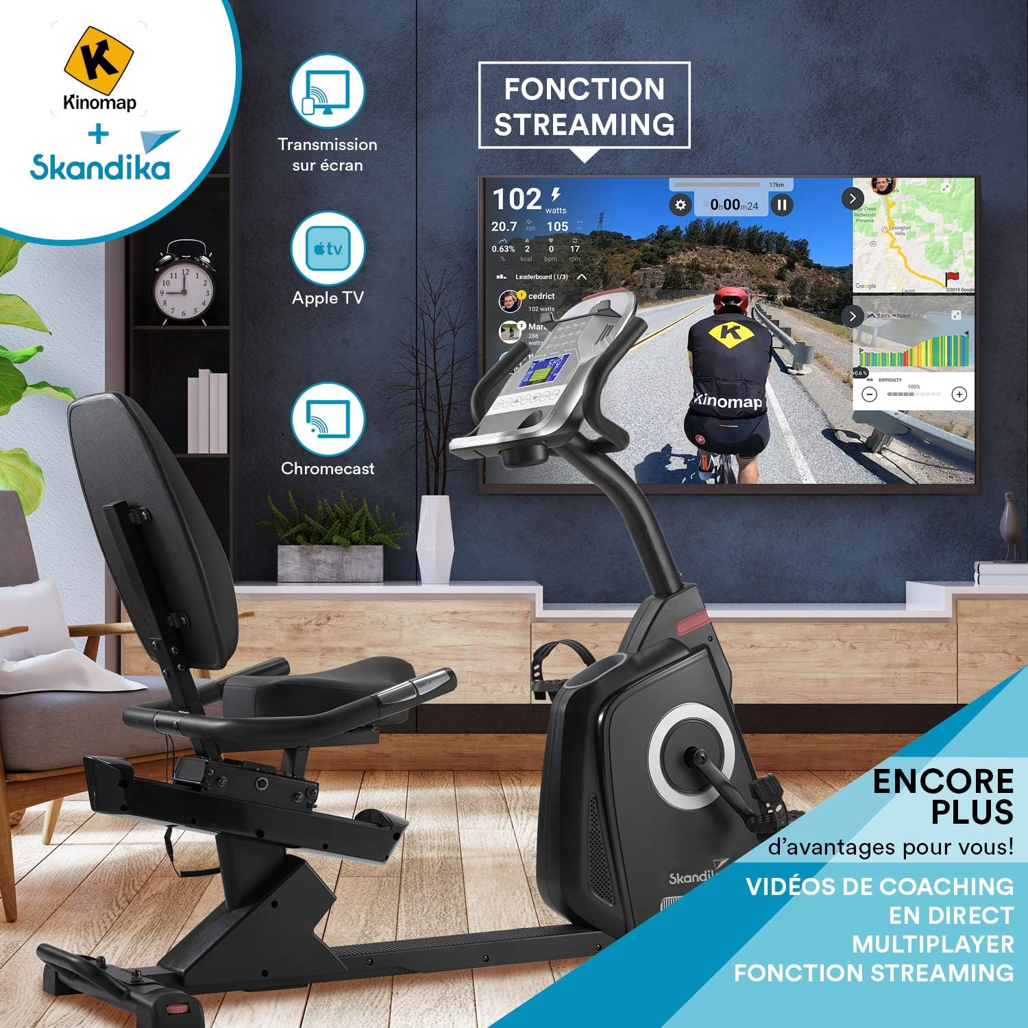 Skandika RB550 with Kinomap and streaming function