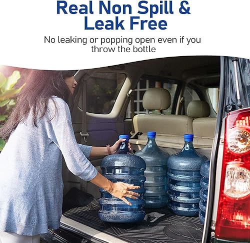 Miniatura 3 de Morsatie - Tapa reutilizable para jarra de agua de 3 y 5 galones, sin fugas y apertura, tapa de repuesto de silicona de grado alimenticio para