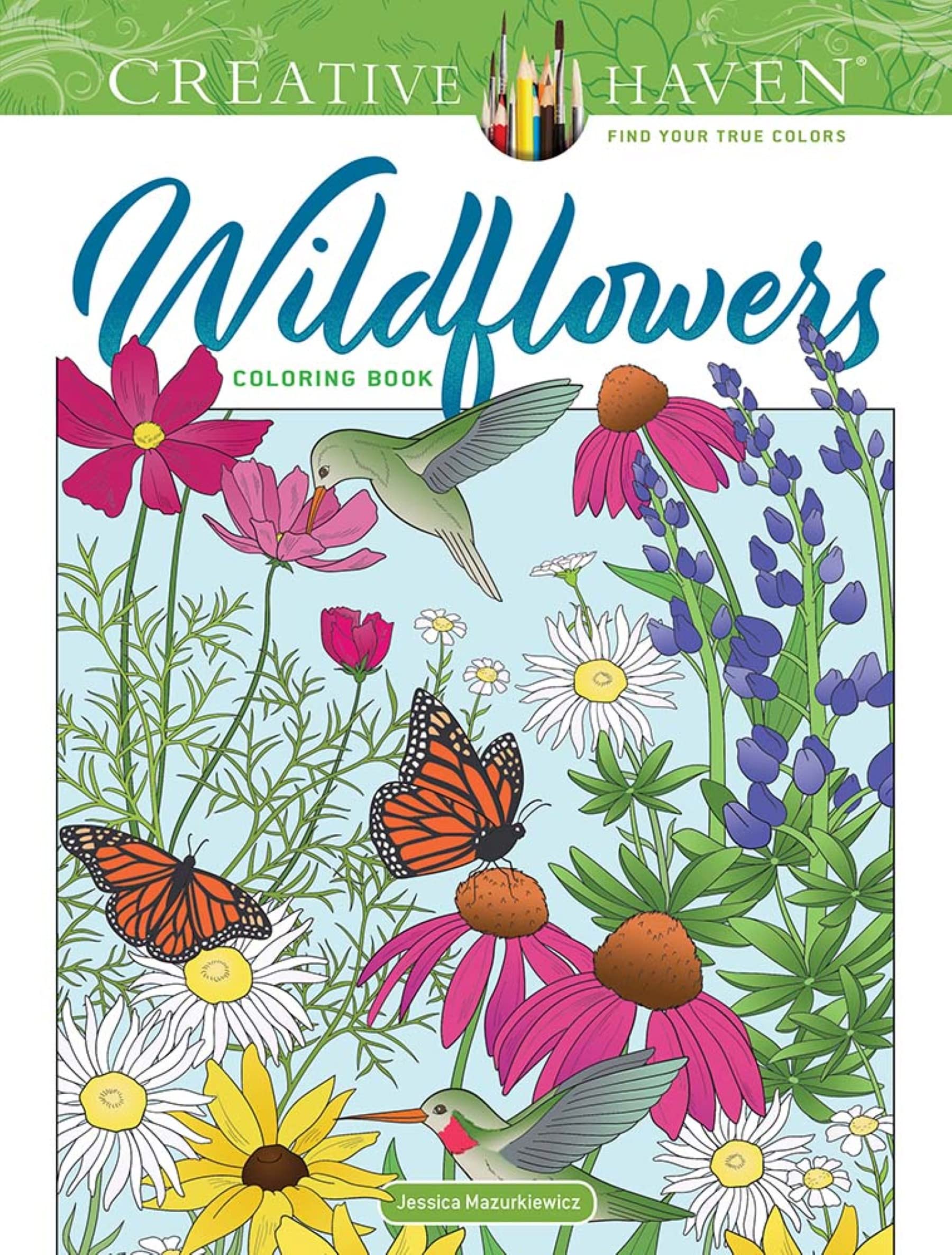 Creative Haven Wildflowers Coloring Book by Jessica Mazurkiewicz - 9780486849669