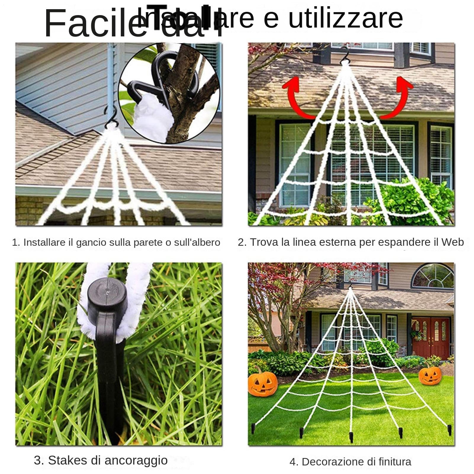 Ragnatela Set Decorazioni