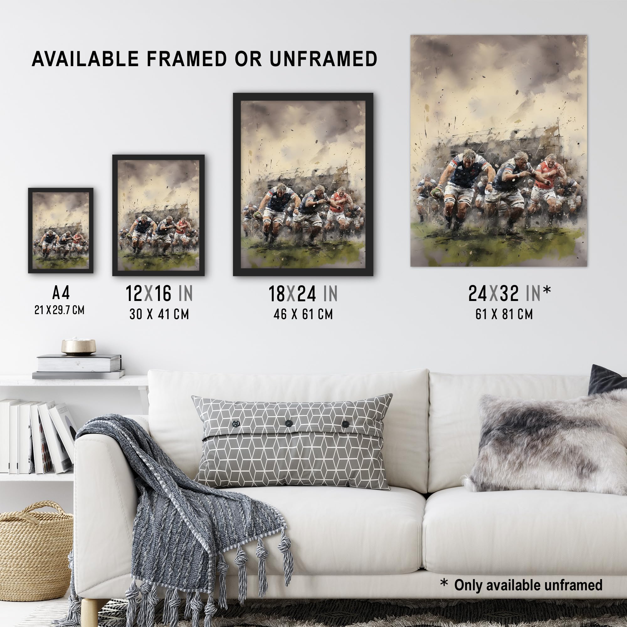 Artery8 Coleman Rugby New Zealand Photo Art Print | 12x16 Inch Canvas Wall Decor | Premium Matt Finish Poster - View #8
