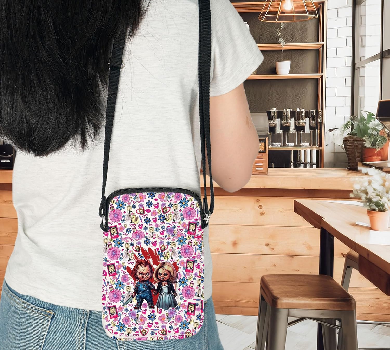 G2TUP Killer Doll Crossbody Bag Evil Doll Fans Gift Horror Shoulder Bag Murderous Toy Merchandise - Image 7