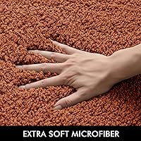 Vista 200 de MIULEE - Juego de 2 tapetes para baño, absorbentes, microfibra esponjosa y gruesa, con reverso antideslizante, lavable a máquina, para baño, ducha