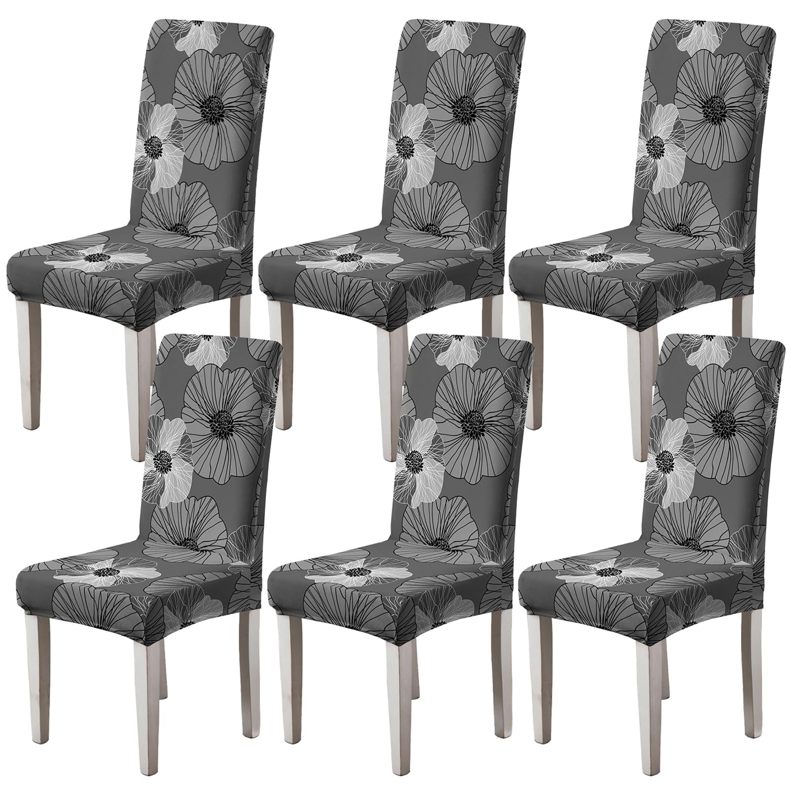 Chair Covers Slipcovers Stretch 4/6 PCS Removable Washable Dining Chair