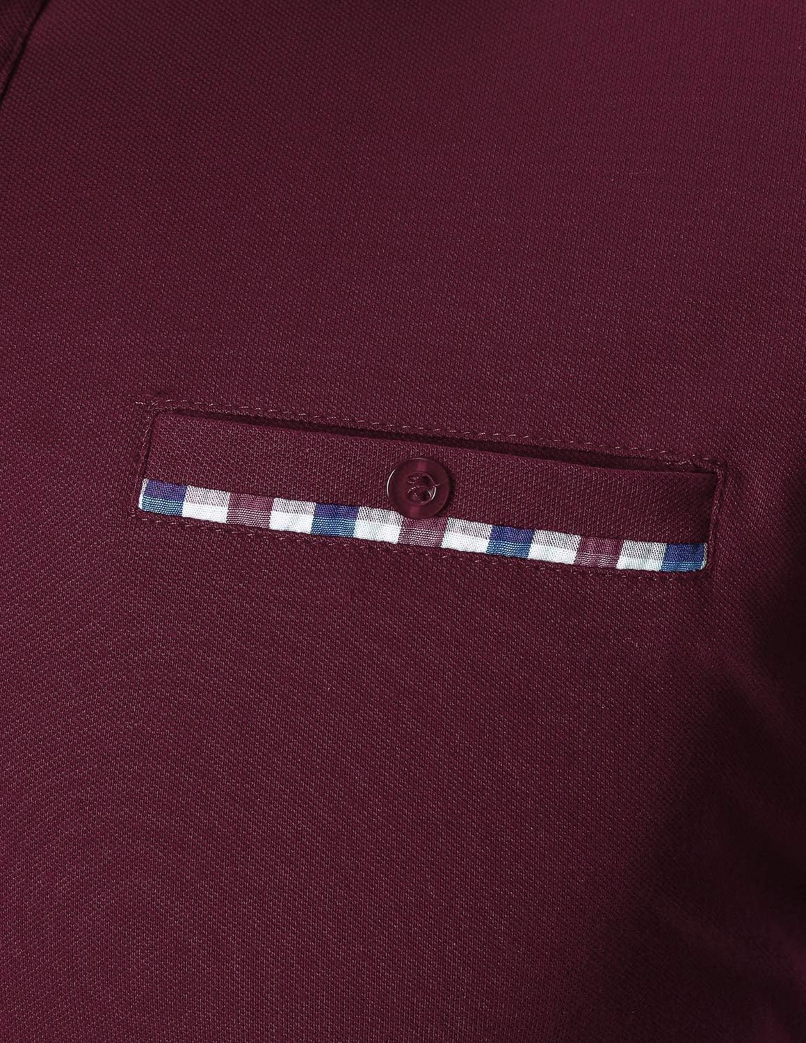 Polo Shirts for Men Long Sleeve Casual Fit Plaid Collar T-Shirts - Image 4