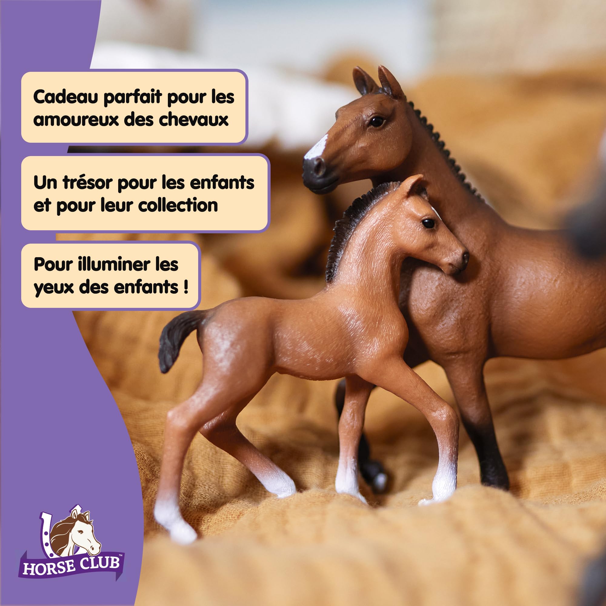 FIGURINE SCHLEICH - ÉTALON QUARTER HORSE (10 CM) - CHEVAUX 13853 / SCHLEICH