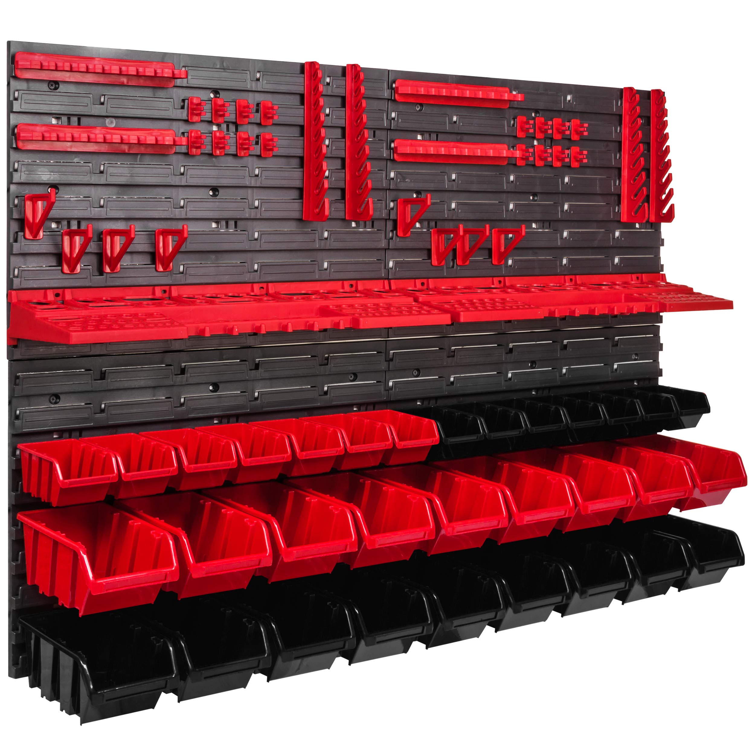 1152 x 780 mm Werkzeugwand Werkstattregal Wandregal Sichtlagerkästen Werkzeug Handwerkzeug Schütte (ITBNN600x4-U2002-MIX23)