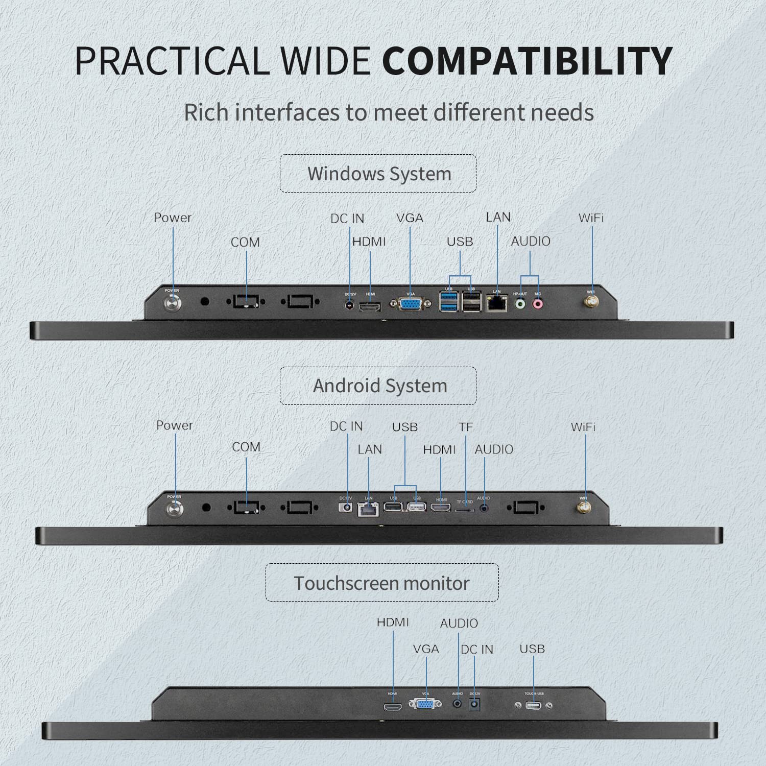 Amazon.com: TouchWo 21.5 inch Touch Screen Industrial PC, i7, 8GB
