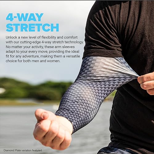 Miniatura 4 de S A Compression Arm Sleeve UV 30+ Sun Protection, Moisture Wicking, 4-Way Stretch