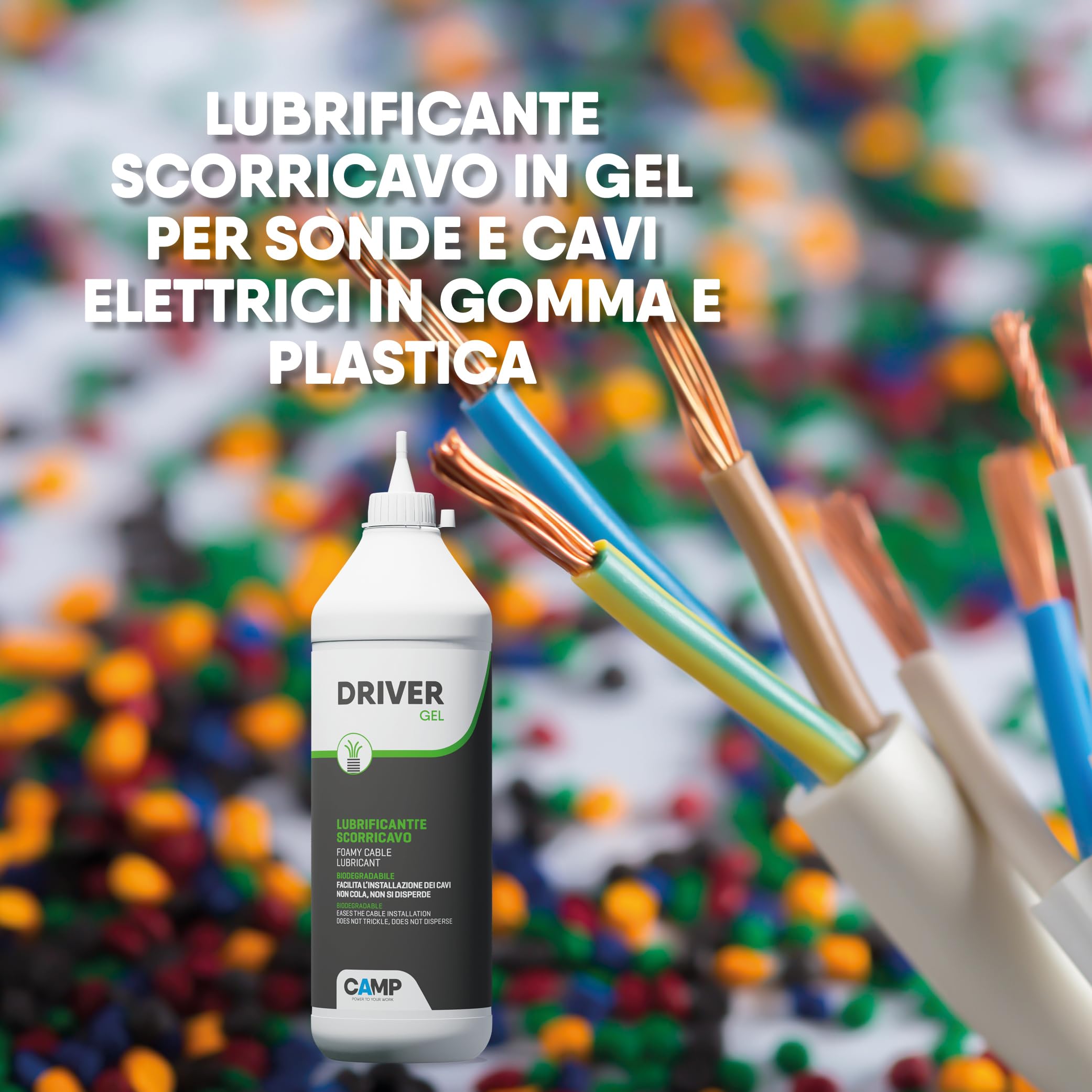 Camp DRIVER Gel, Biodegradowalny smar do sond i kabli elektrycznych, 1 kg