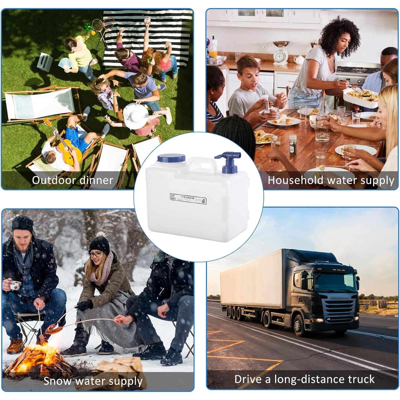 Tragbarer Wasserkrug Für Camping - 5L & 7,5L, Leicht & Robust