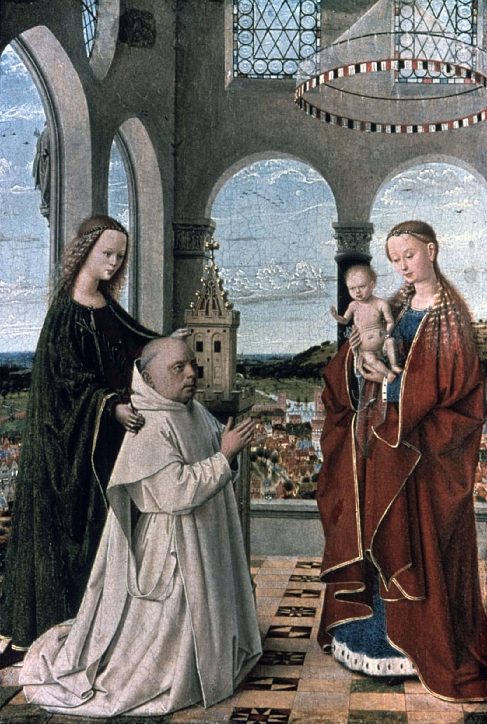 ARTXLXXBN Famous Painting Art Wall Decor Abstract Art Picture Lady and Child by Petrus Christus Animal Pictures for Home Decor 60x90cm