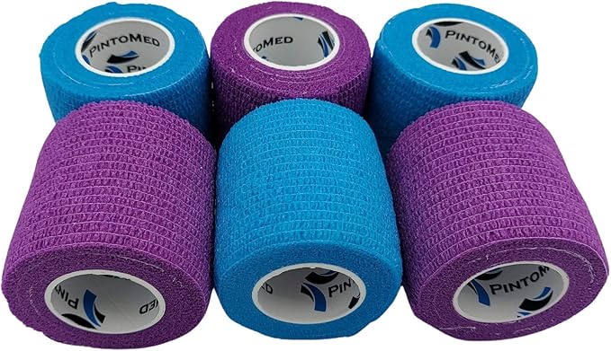 Bendaggio Coesivo PintoMed - 10 Rotoli Beige, 7.5cmx4.5m, Autoadesivo, Senza Lattice - Foto 6