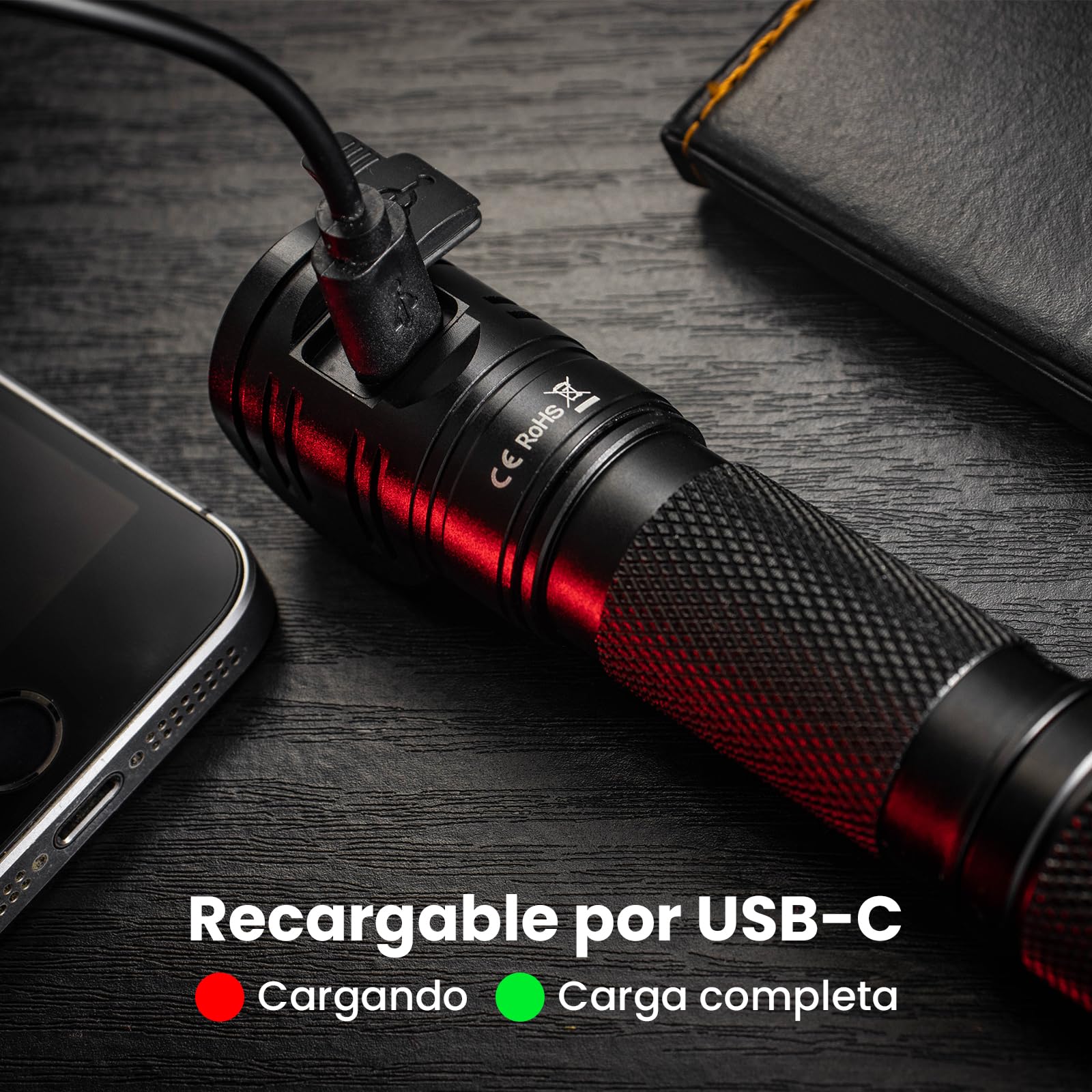 Sofirn Linterna frontal LED recargable SP40, 1200 lúmenes y 136 m, linterna frontal recargable, fácil de usar, IPX7 resistente al agua, para exteriores, camping y senderismo