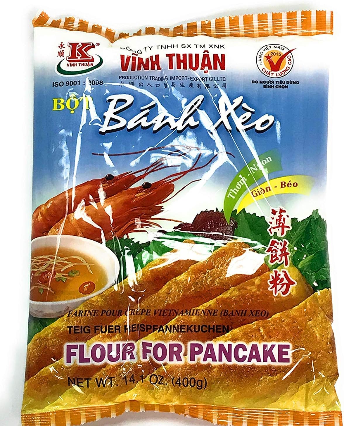 Bot Banh Xeo ( Flour for Pancake) - 14.01oz (Pack of 3)
