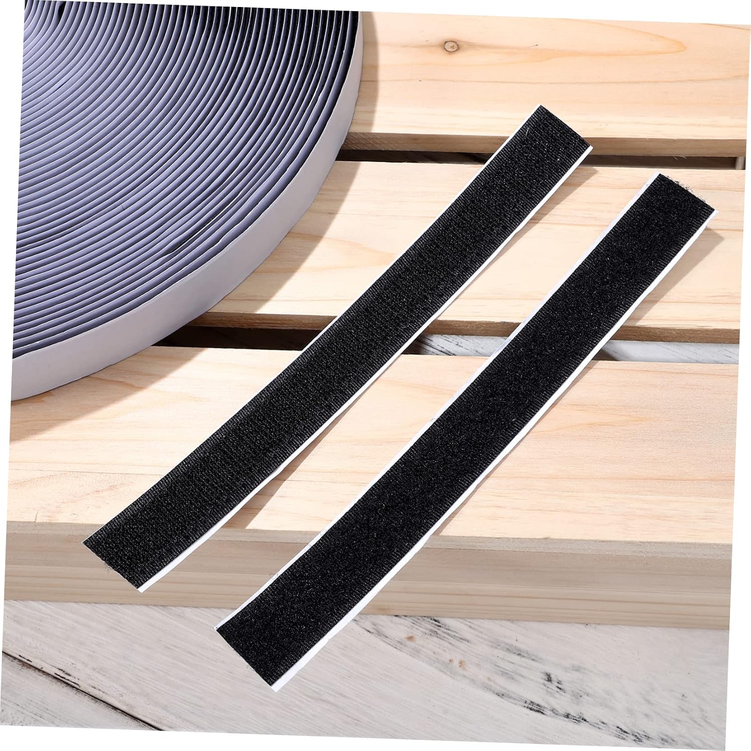 Angoily Self-adhesive Hook and Loop Tape Mm x m Strong Adhesive for Heavy Duty Fixing
