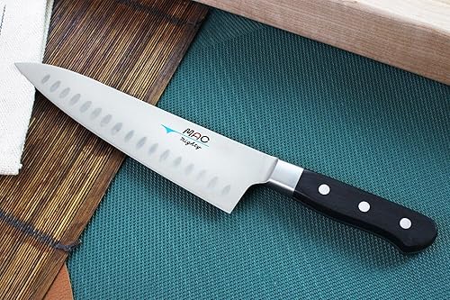 Miniatura 3 de MAC Knife Professional Series - Juego de cuchillos de inicio de 2 piezas PRO-20 MTH-80 Pro Series 8 Cuchillo de chef con hoyuelos y cuchillo de