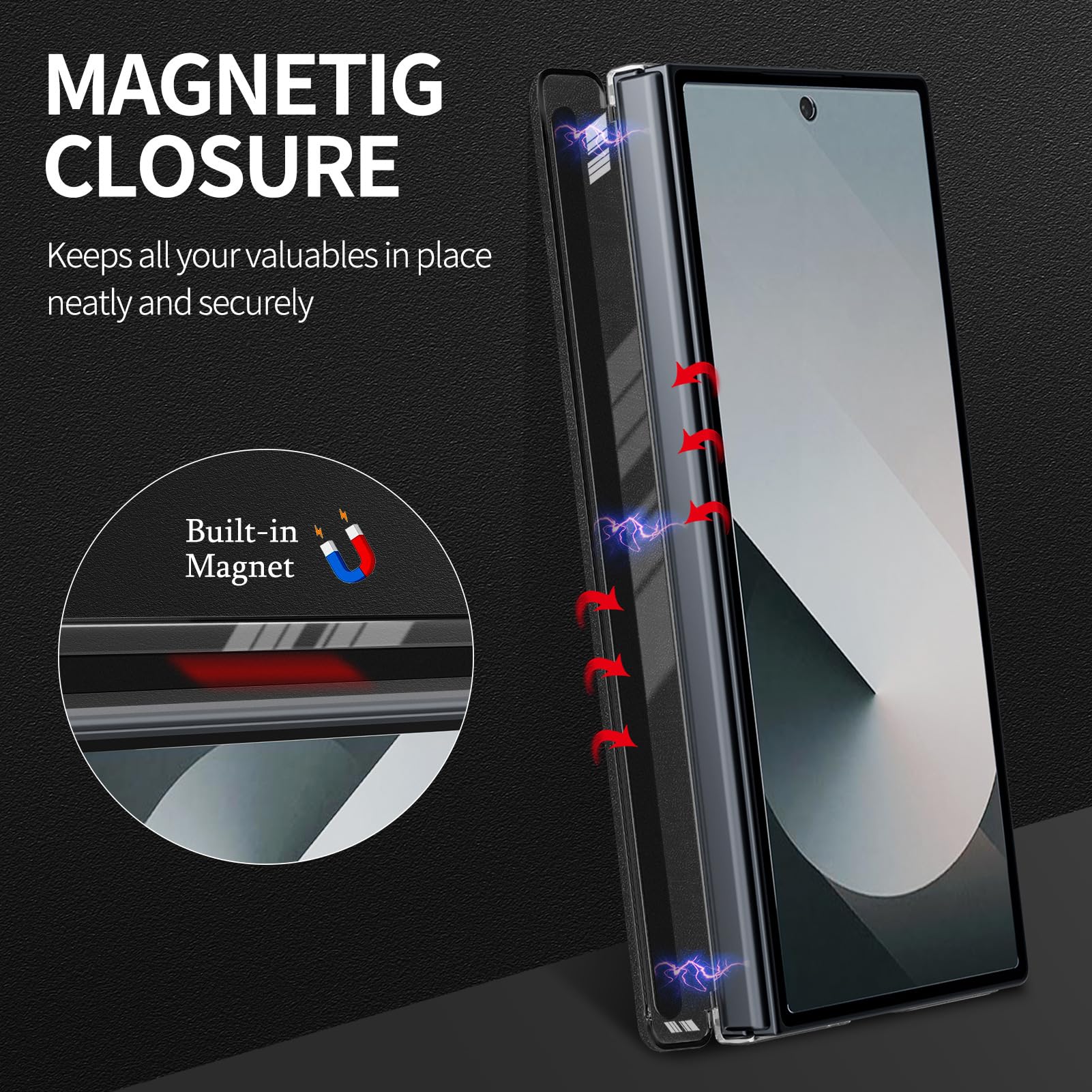 Custodia per Samsung Galaxy Z Fold 8 Ultra, Magnetica Cerniera Protezione