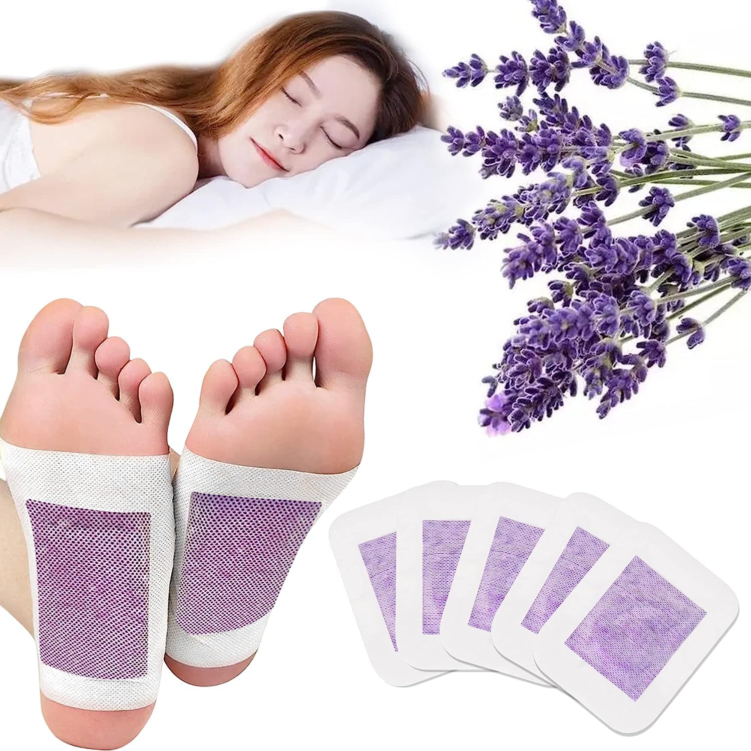 SWOPPLY Detox Foot patches, Cleansing Toxin Remover Foot Pad Health Foot Patch Remove foot Pain Vinegar Foot Patches Relief Stress Ginger Foot Care Sleep Better (10 pcs) (Foot Patches (Lavender)) SWOPPLY Detox Foot patches, Cleansing Toxin Remover Foot Pad Health Foot Patch Remove foot Pain Vinegar Foot Patches Relief Stress Ginger Foot Care Sleep Better (10 pcs) (Foot Patches (Lavender))
