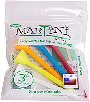 Vista 1 de Martini, paquete de 5 tees de Golf plásticos y durables de 3-1/4 pulgadas (colores surtidos), normal