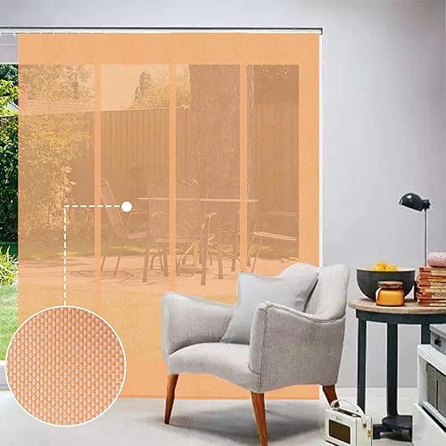 Miniatura 2 de LETAU - Persianas correderas con paneles deslizantes, con filtro de luz, protección UV, ignífugas, resistentes al agua, para ventanas grandes,