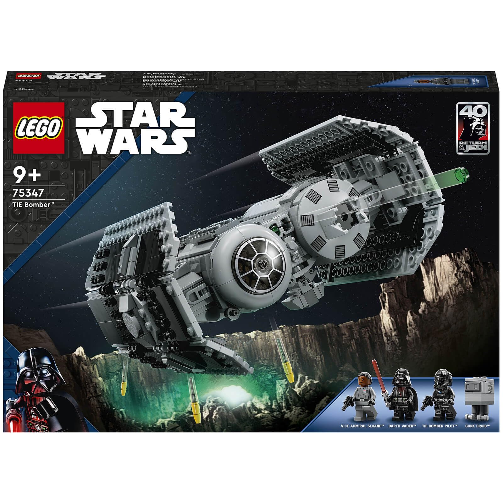 Star Wars TIE Bomber 75347 Building Toy Set; Fun, Buildable Starfighter Playset for Kids Aged 9 and up