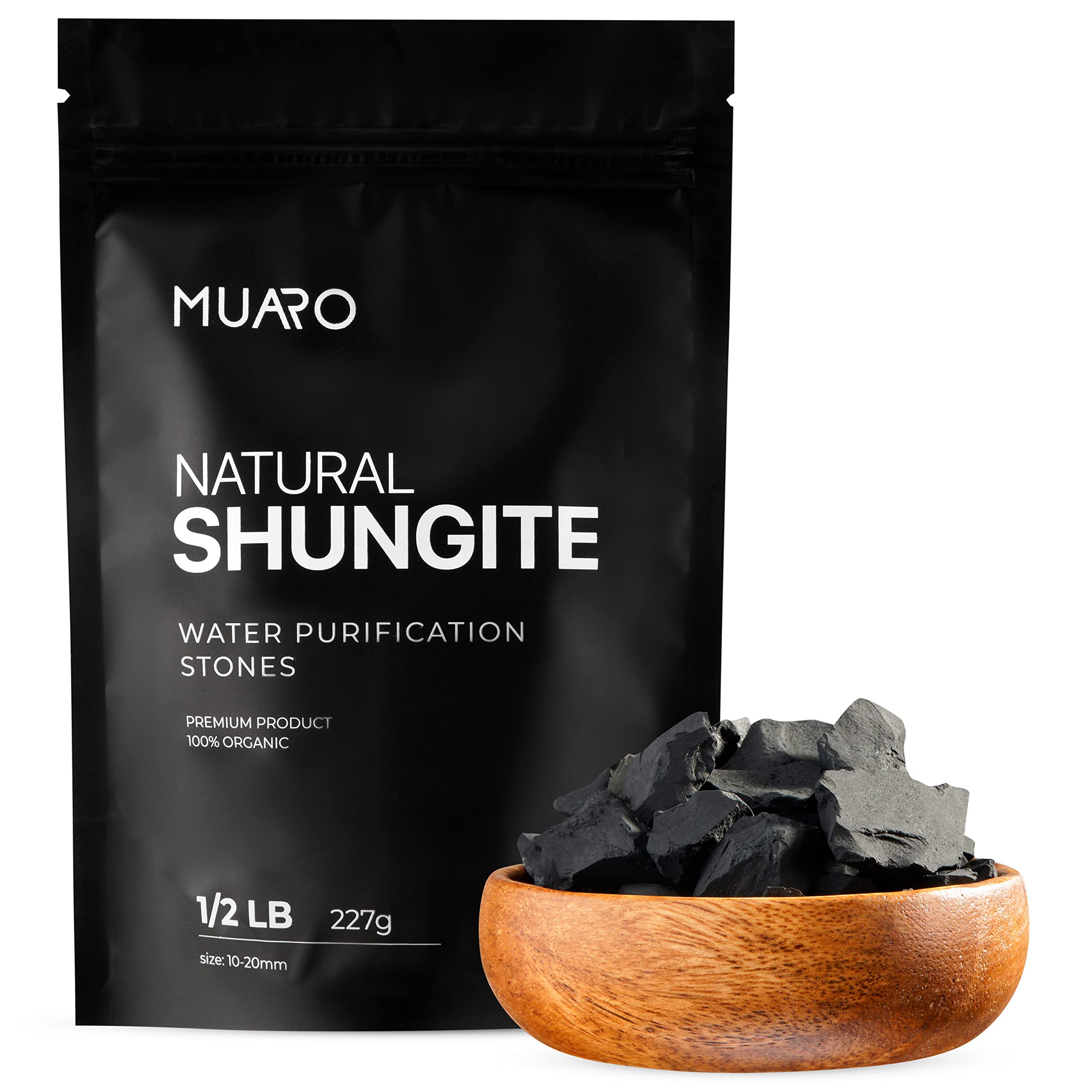 MUARO Shungite Stones Karelian Rocks (1/2 lb (227 Grams))