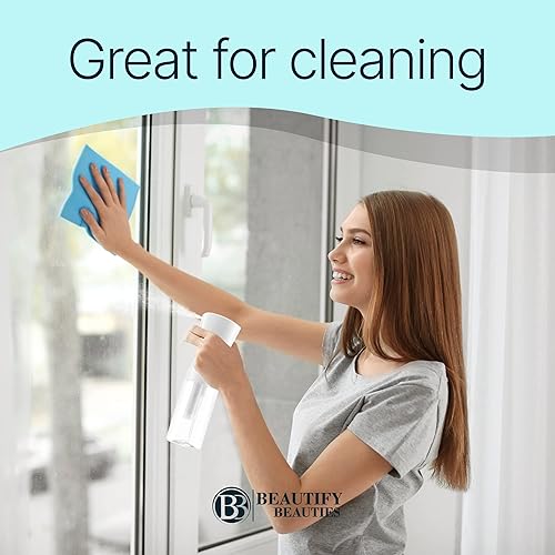 Miniatura 6 de Beautify Beauties - Botella de spray para el cabello limpiador de agua continuo ultra fino para peinado limpieza plantas nebulización y cuidado de