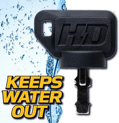 Miniatura 3 de HD Switch Paquete de 2 llaves de interruptor de encendido John Deere 115 125 L120 L130 LT133 X300 X304 X500 - LVA17264 con mosquetón gratis