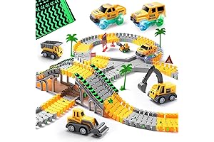i haha 236 PCS Construction Race Tracks