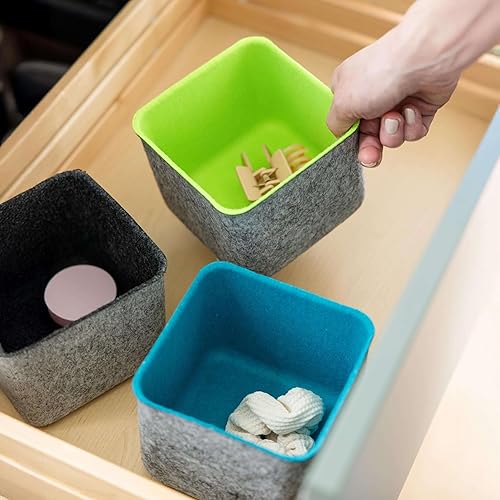 Miniatura 8 de Three by Three Seattle Organízate con un colorido contenedor de dos tonos perfecto para oficina, sala de manualidades, aula, sala de estar,