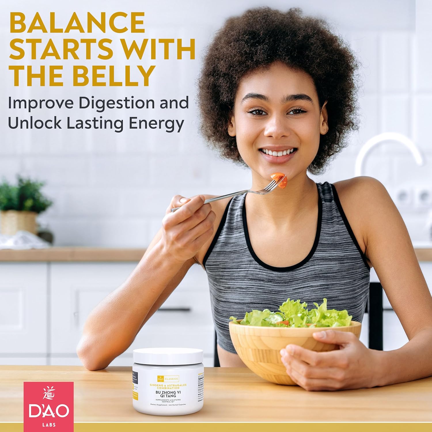 D’AO Labs - Bu Zhong Yi Qi Tang - Ginseng and Astragalus Combination - Herbal Capsules. 100 Capsules. - Image 6