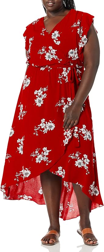 Plus Size Maxi Printed Dress 