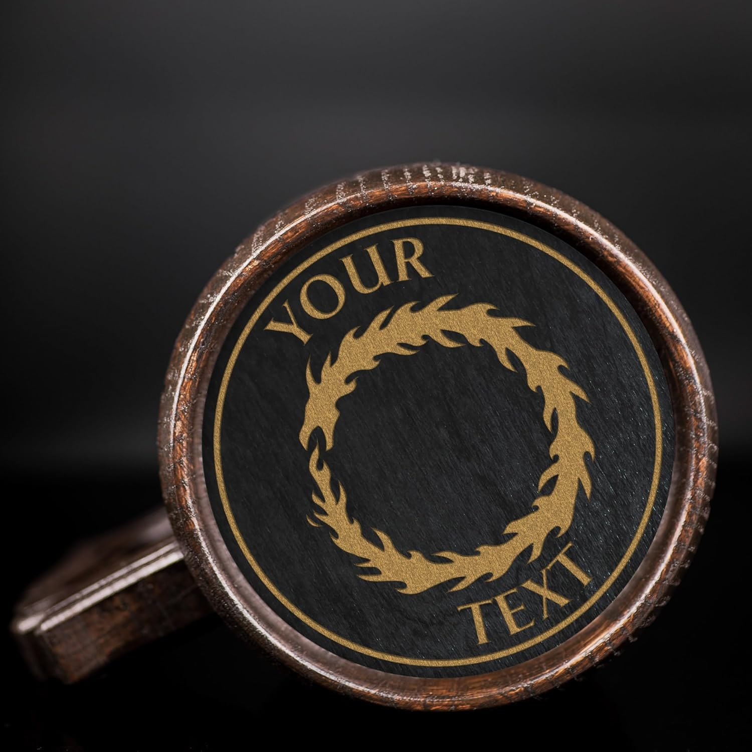 Thousand Sons 40K Beer Mug, Personalized Stein, Wooden Tankard