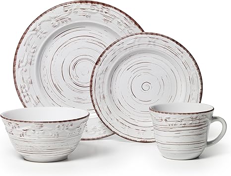 white stoneware plates