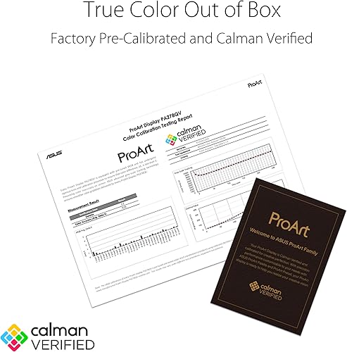 Miniatura 4 de ASUS ProArt Display PA278QV 27" WQHD (2560 x 1440) Monitor, 100% sRGB/Rec. 709 ΔE < 2, IPS, DisplayPort HDMI DVI-D Mini DP, Calman verificado,